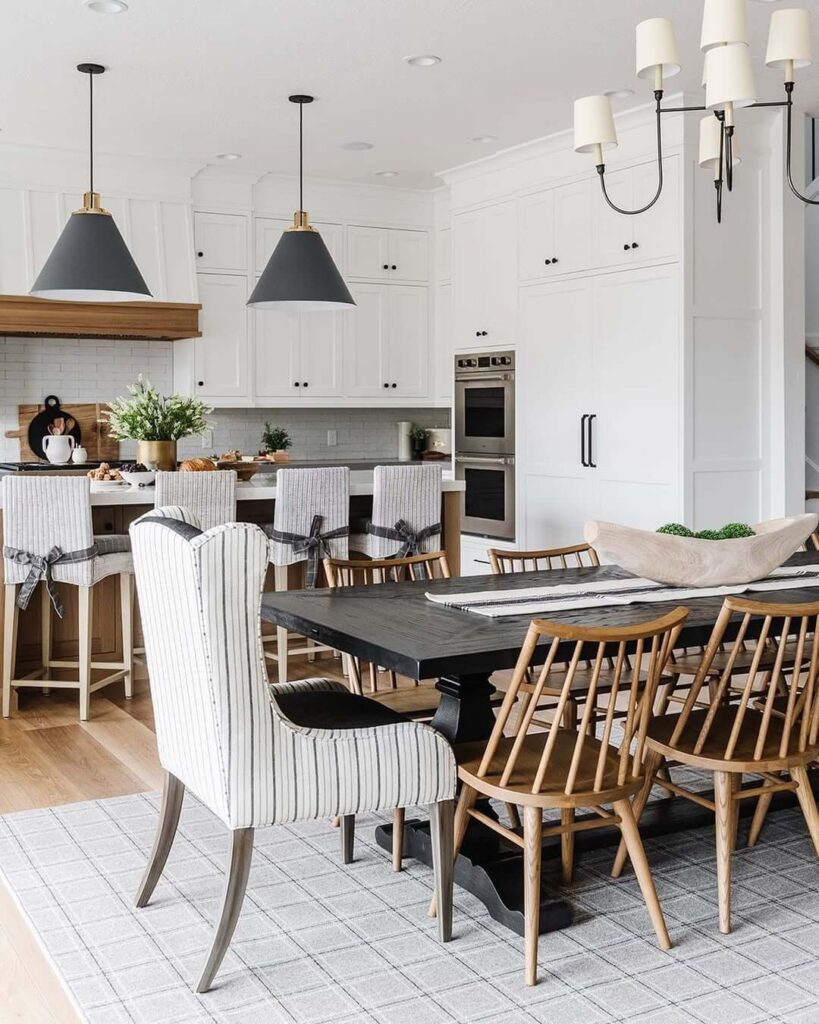 1. Modern Farmhouse Mix: Casual Comfort Meets Classic Elegance