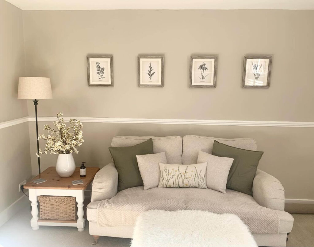1. Botanical Print Gallery for a Soft Organic Look