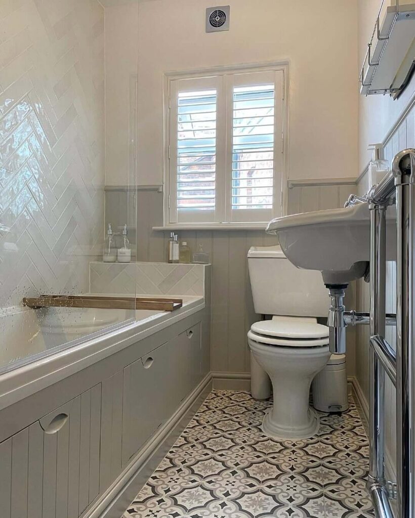 10. Statement Floor Tiles in Traditional Patterns