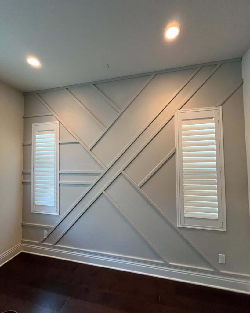10. Minimalist Wood Slats for Vertical Emphasis