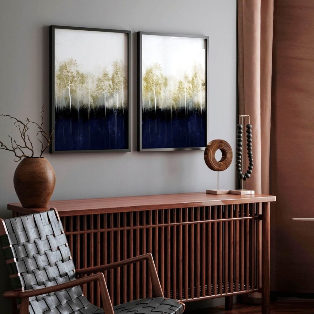10. Diptych with Moody Forests for a Dramatic Effect