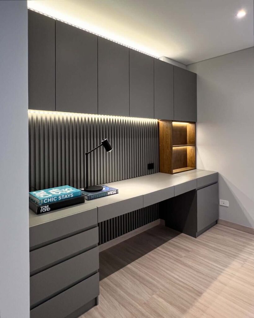 10. Streamlined Sophistication in a Modern Built-In