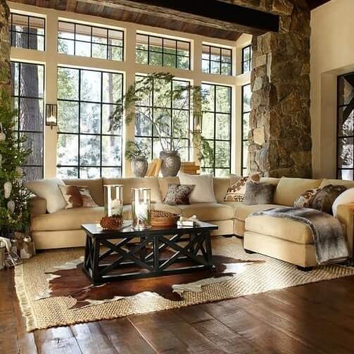10. Warm Taupe for a Cozy, Cabin-Inspired Look
