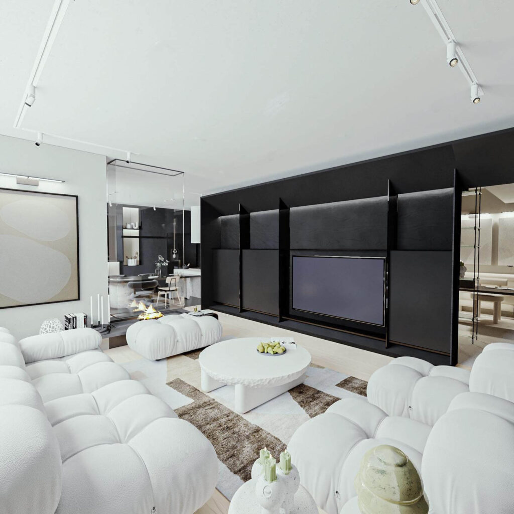11. Ultra-Modern Matte Black Built-In