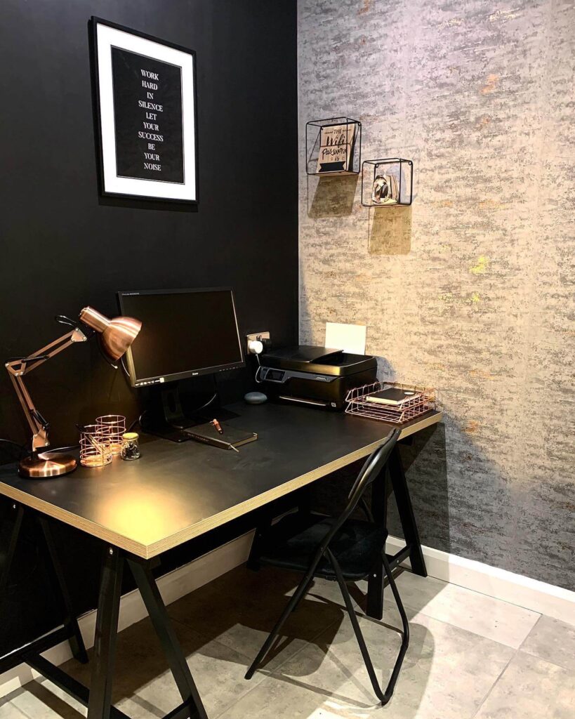 14. Moody Luxe with Stone-Inspired Accents