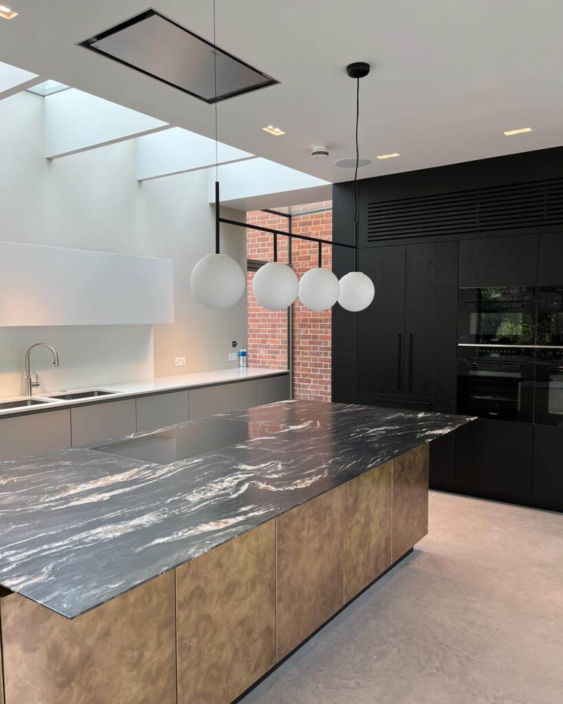 14. Classic Meets Contemporary with Marble Drama