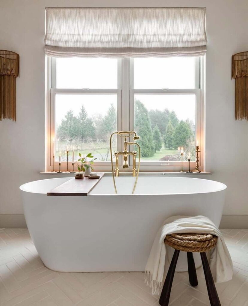 15. Understated Luxury with a Freestanding Tub