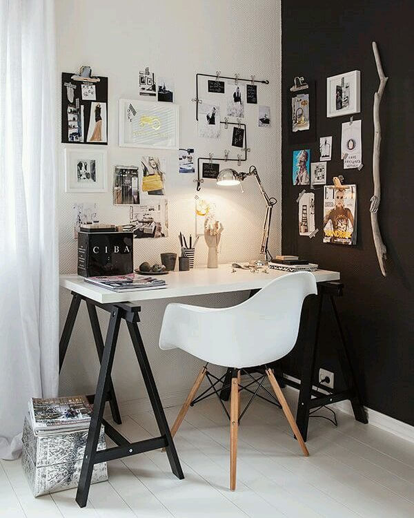 18. Ladder Desk for Stylish Vertical Living