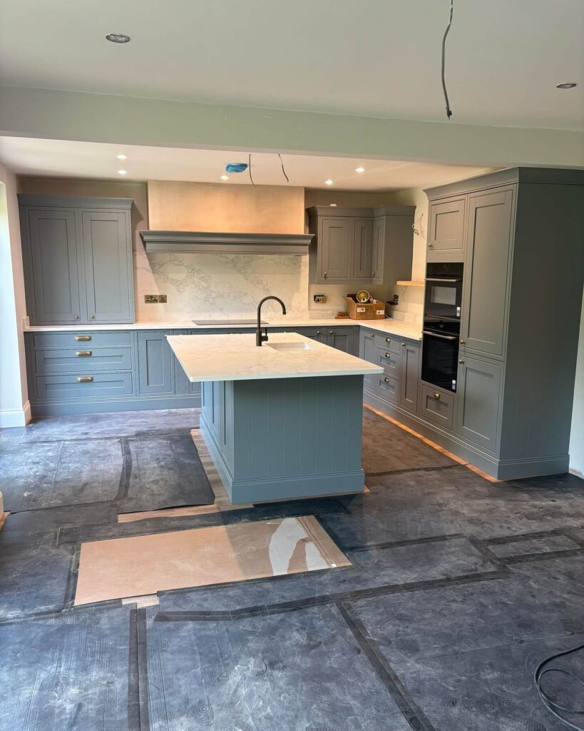 18. Modern Country with Muted Blue-Green Tones