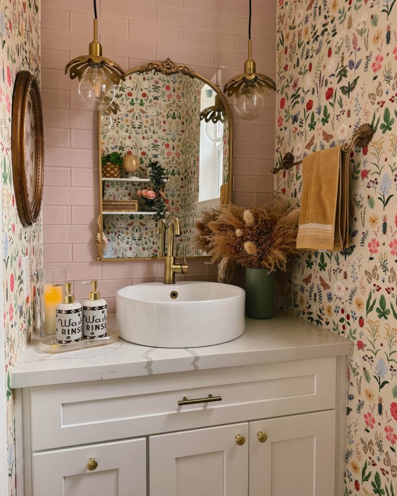 18. Whimsy and Vintage with Florals and Gold