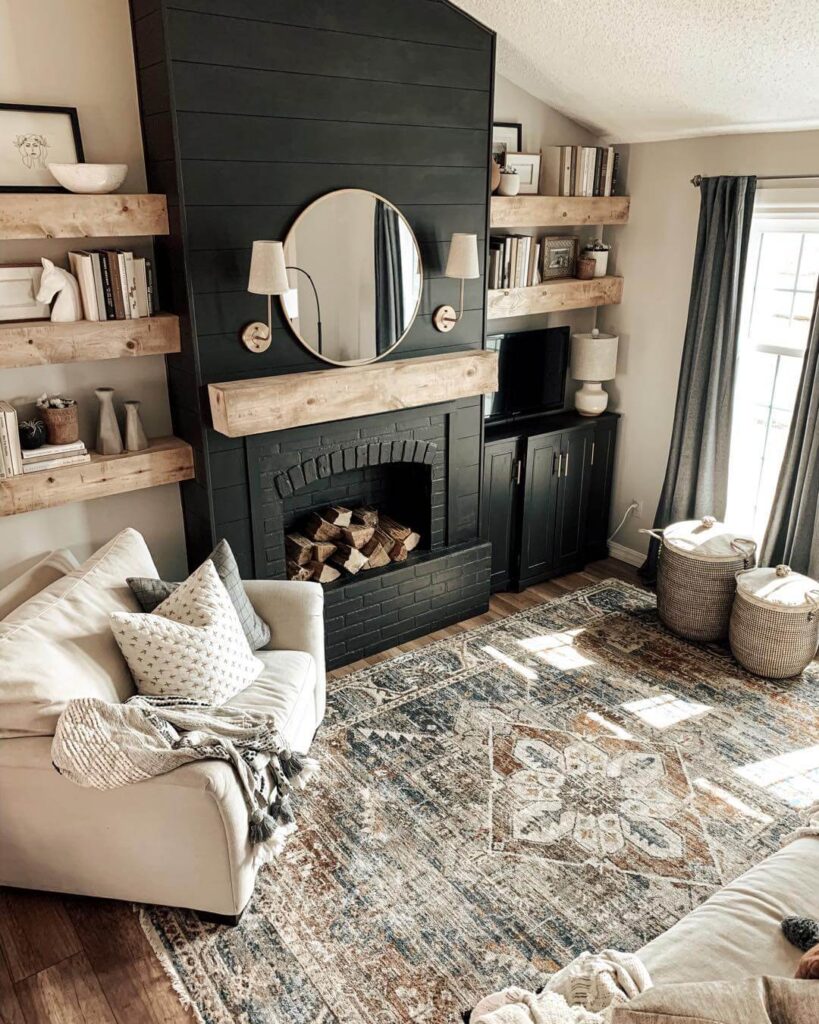 18. Modern Rustic with Dark Drama