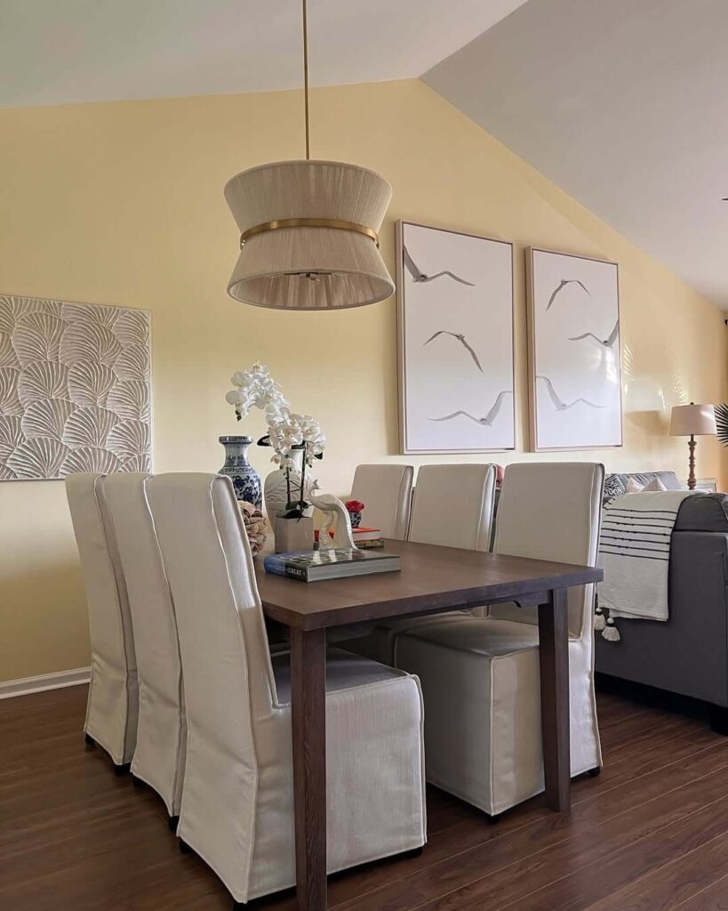 19. Slipcovered Chairs for Clean, Coastal-Inspired Dining