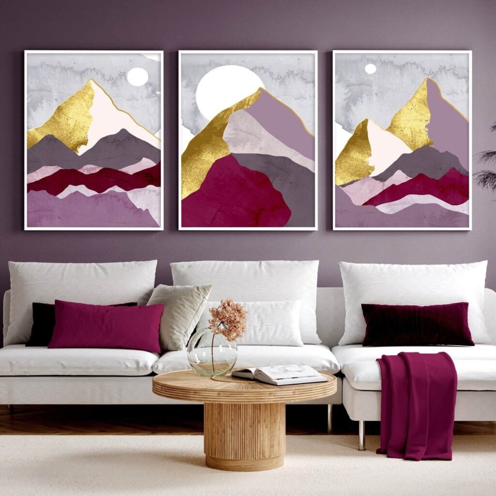 19. Vibrant Mountain Abstracts to Infuse Artistic Flair