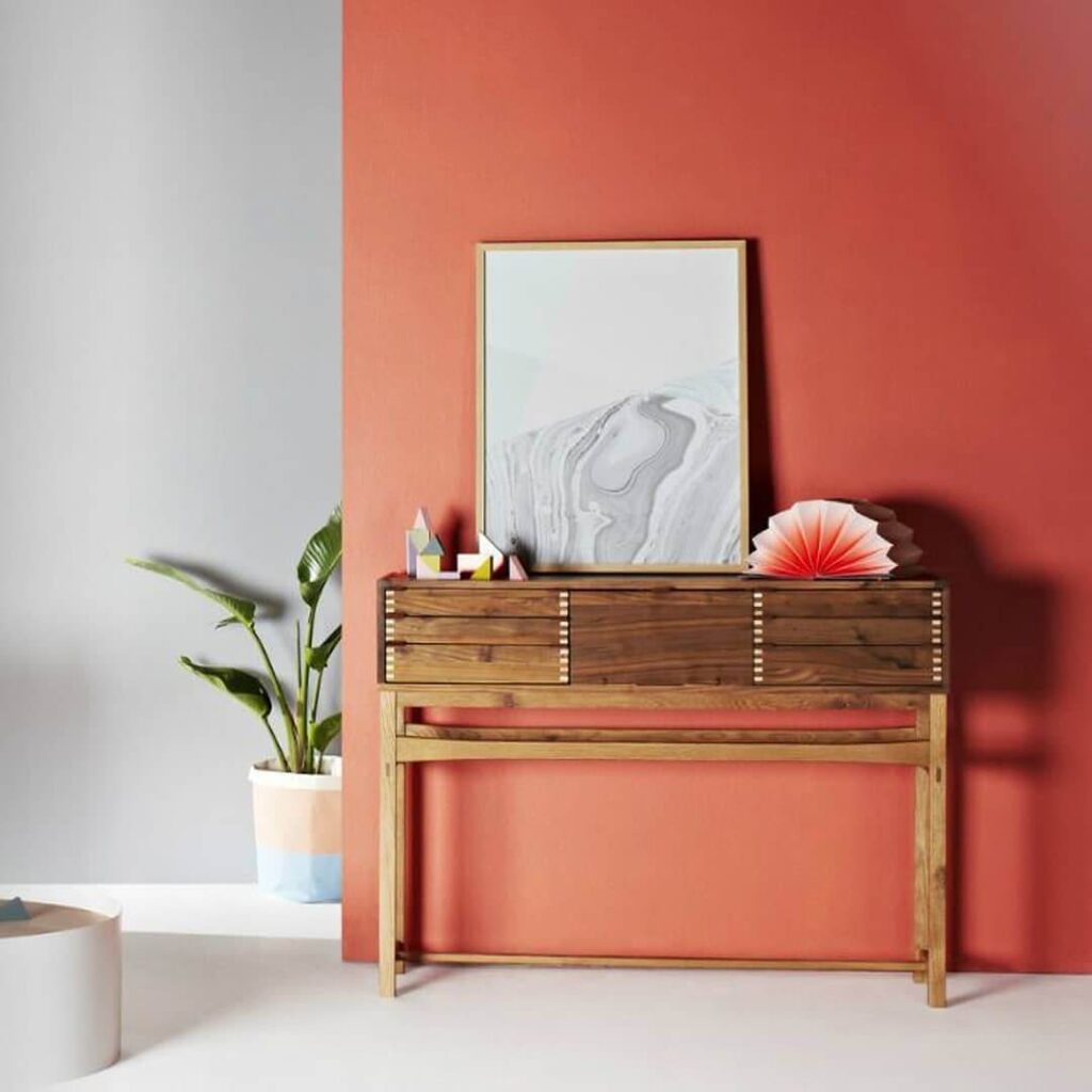 2. Terracotta Accent Wall for Bold Warmth