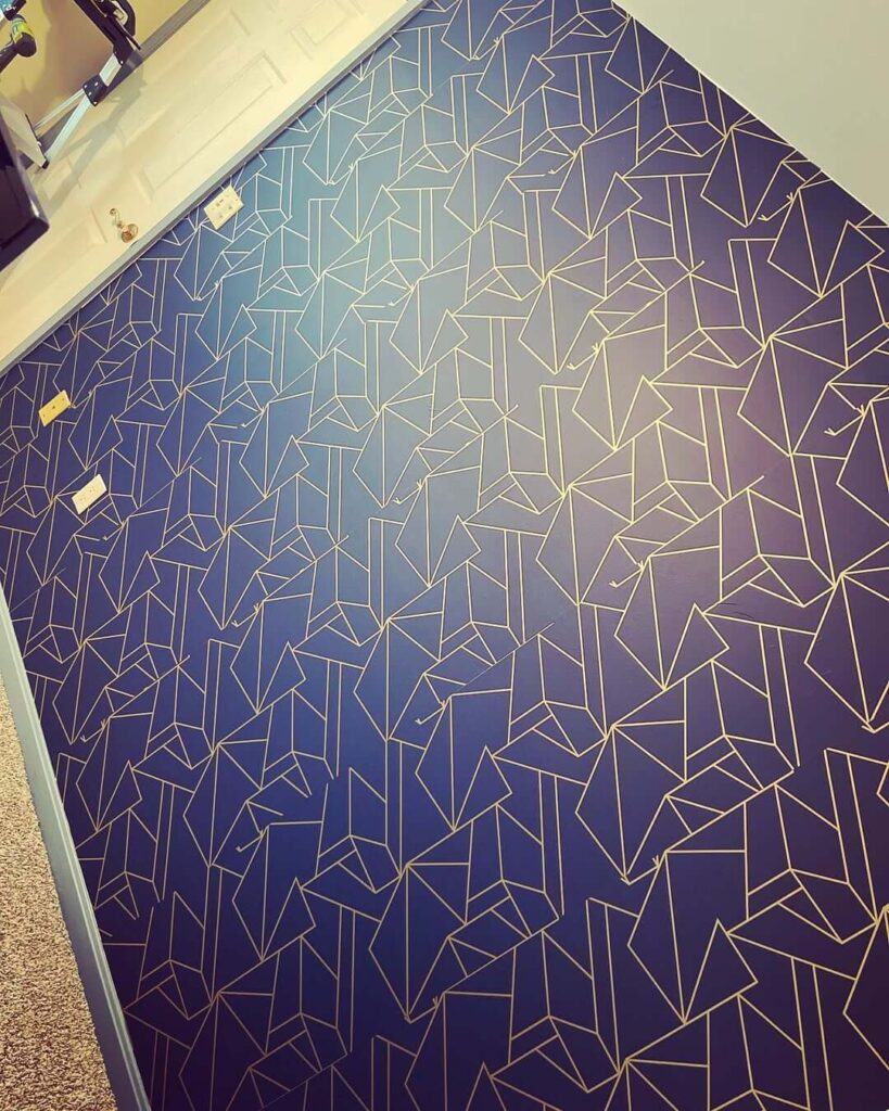 2. Geometric Wallpaper for a Modern Edge