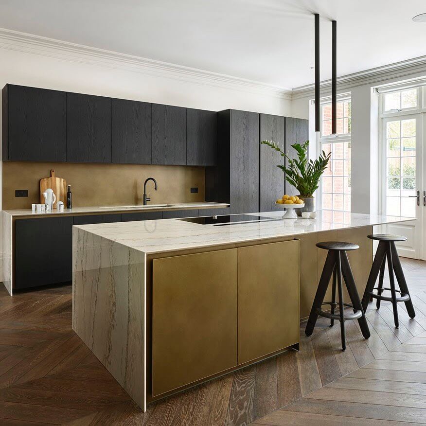 2. Urban Sophistication with Oak Accents