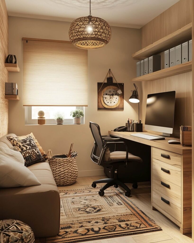 2. Cozy Boho Vibes with Earthy Warmth