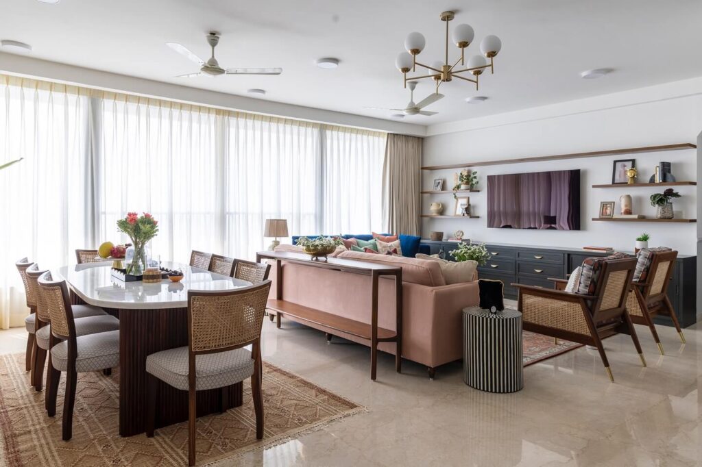 2. Subtle Sophistication in an Open-Plan Living Space