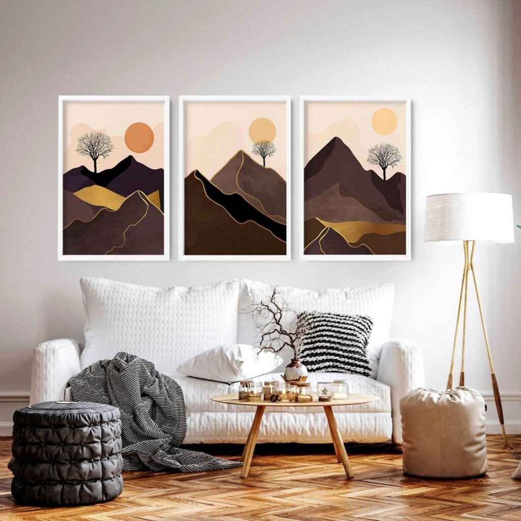 20. Warm Earth-Toned Horizon for a Cozy Atmosphere
