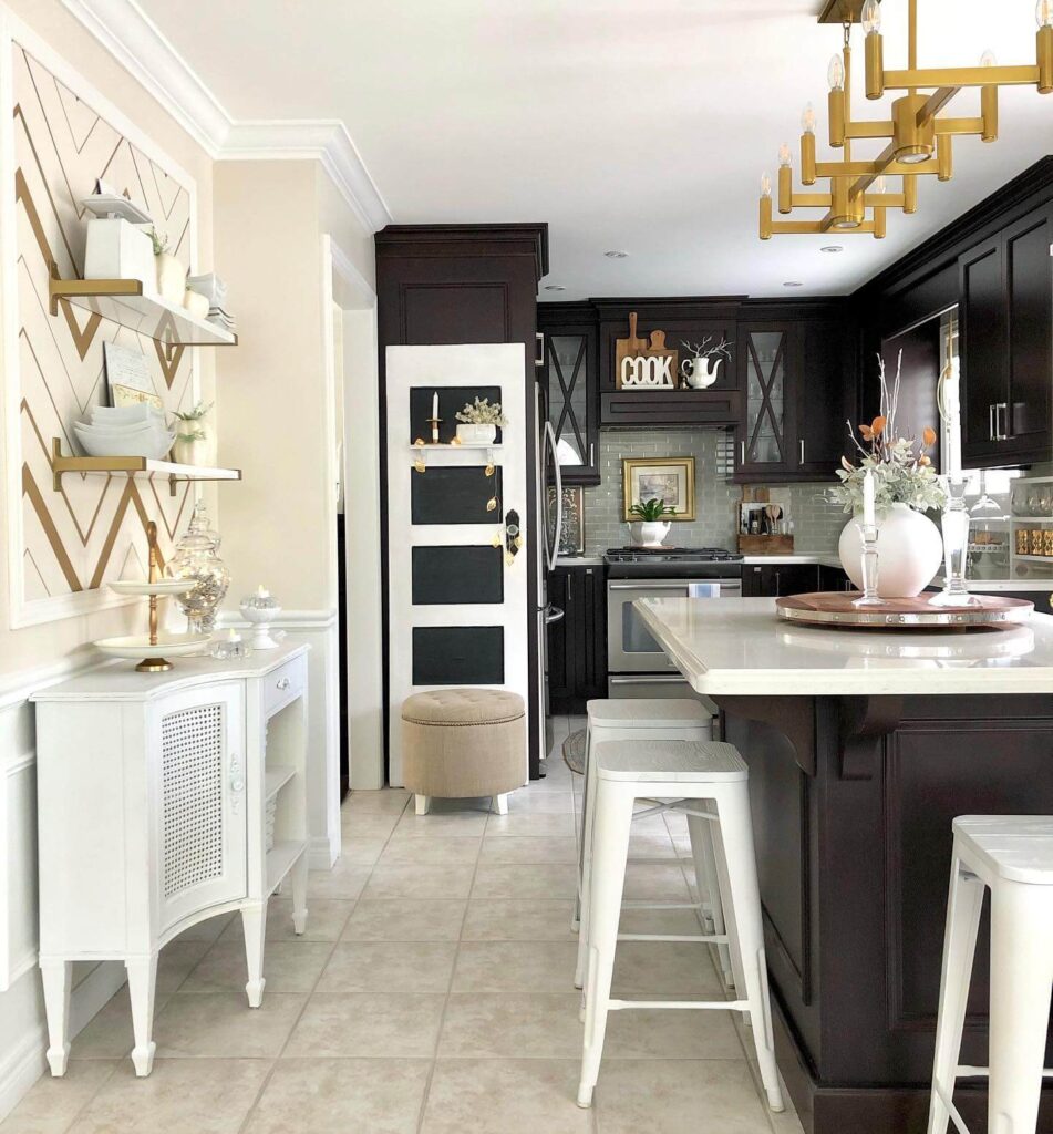 21. Curated Counter Corners with Vintage Vibes
