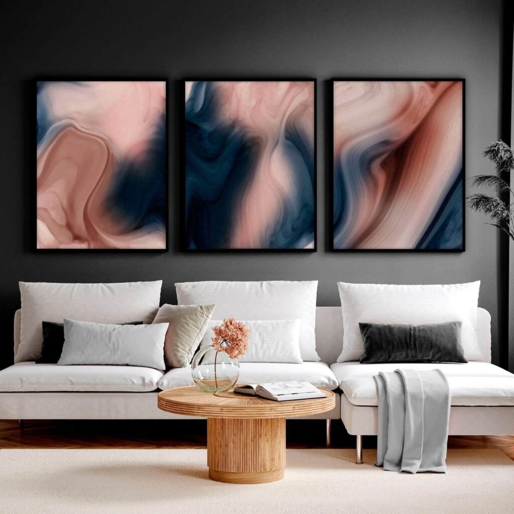 21. Soft Abstract Swirls for a Dreamy, Artistic Statement