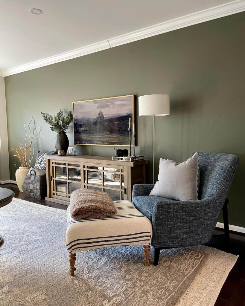 22. Olive Green for a Moody, Earthy Vibe