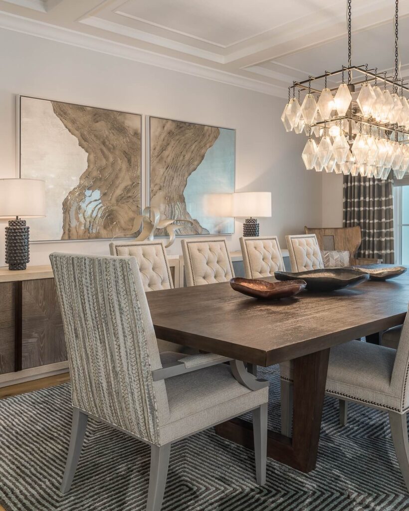 22. High-End Harmony: Transitional Tufted Elegance