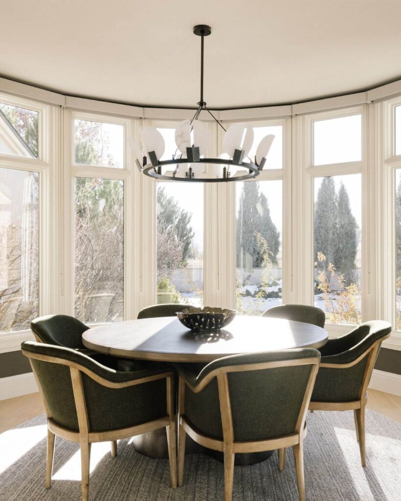 22. Curved Architecture with Luxe Textures