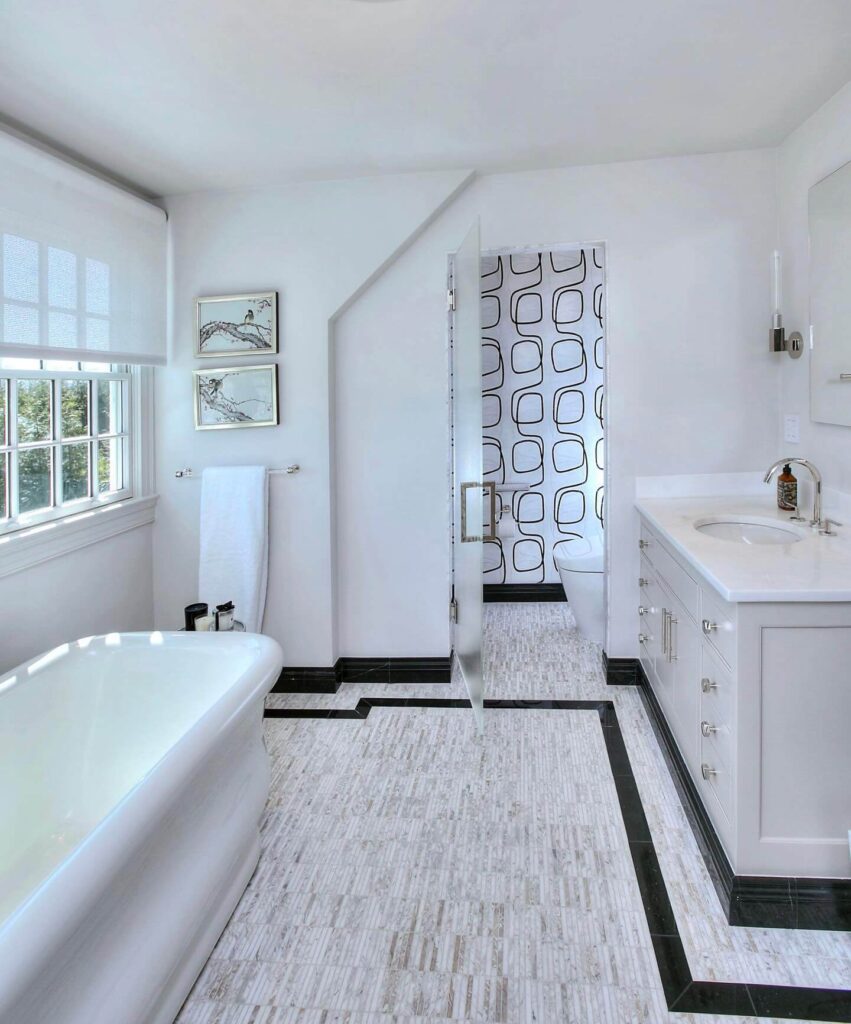 25. Classic Charm with Hex Tile Nostalgia