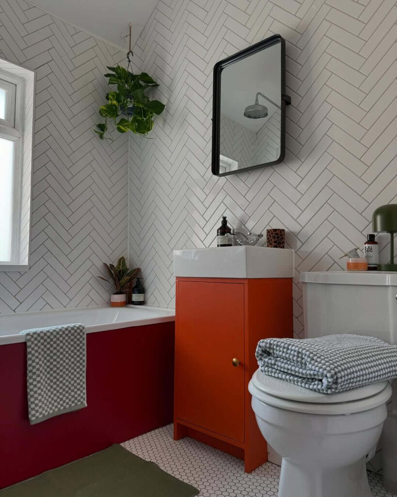 26. Wood-Look Tiles for a Warm, Organic Feel