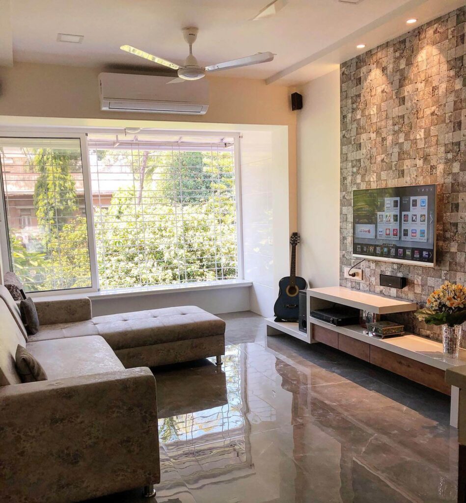 3. Textured Tile Accent for Drama and Depth