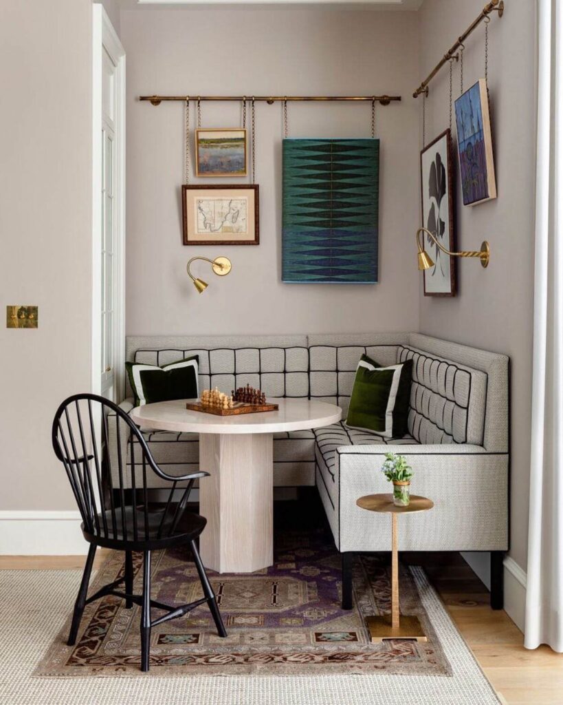 3. Modern Meets Traditional in a Tailored Corner