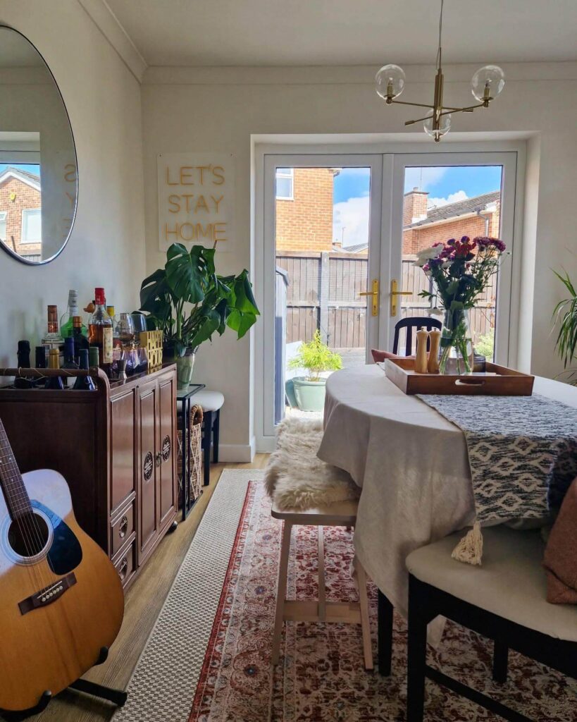 4. Modern Rustic Meets Boho Simplicity