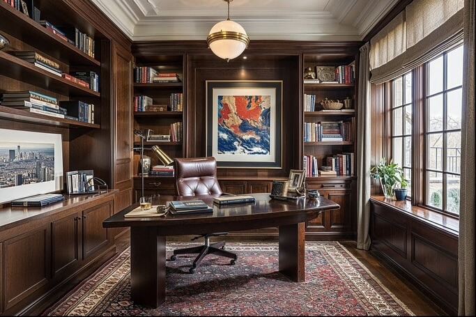 4. Masculine Modernism with Graphic Impact