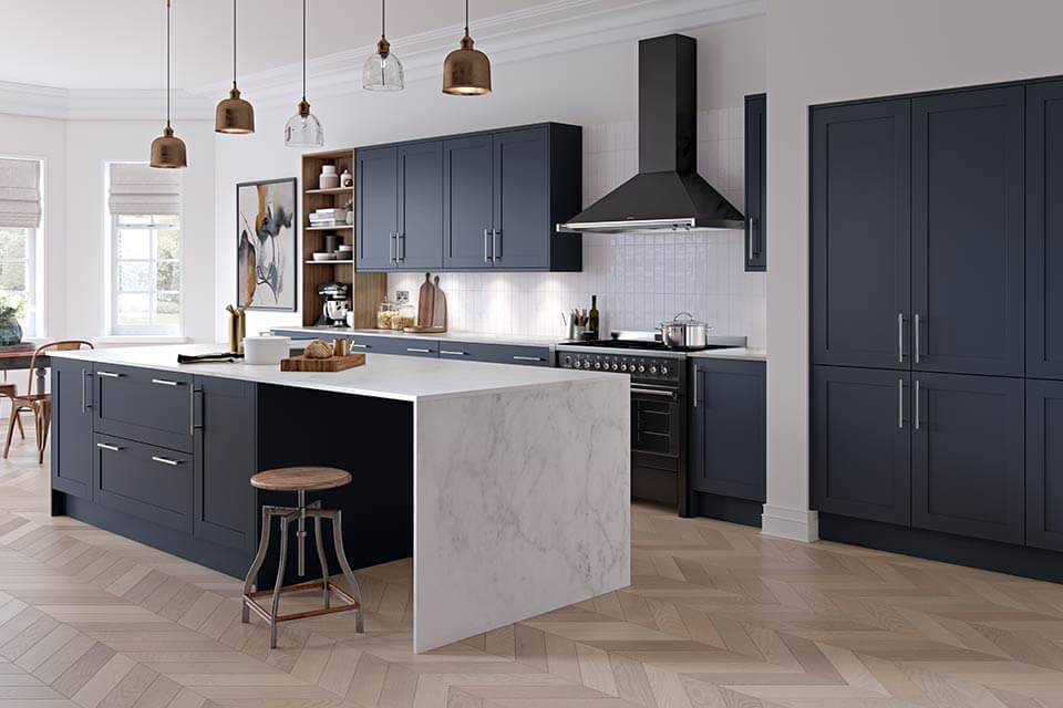 5. Rustic Meets Refined in a Brick-Backed Galley Kitchen