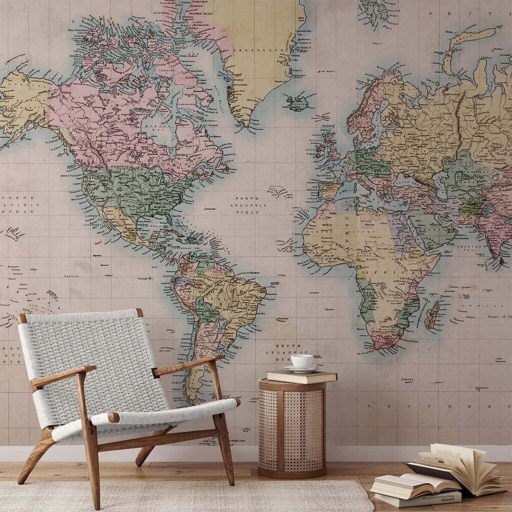 5. Library Illusion Wall for Book Lovers