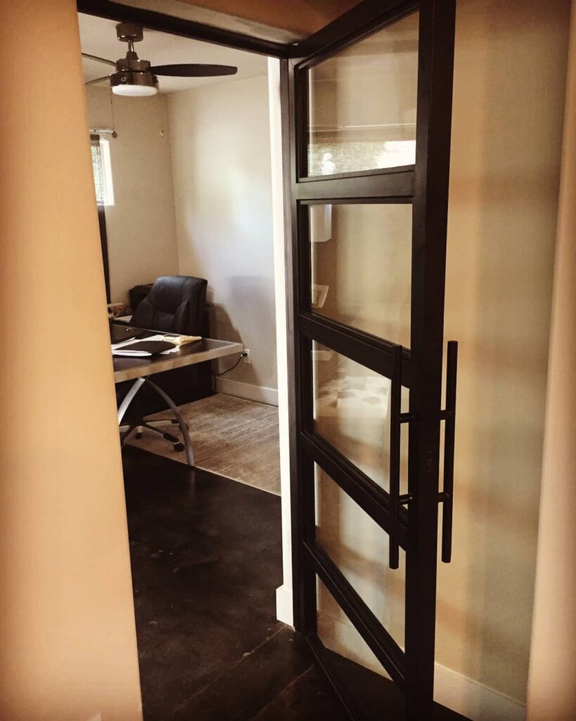 5. Light-Toned French Doors for Coastal or Farmhouse Charm