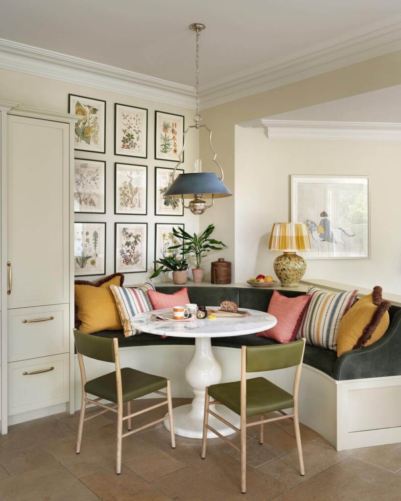 6. Botanical Prints and Velvet Dreams: A Colorful, Cozy Retreat