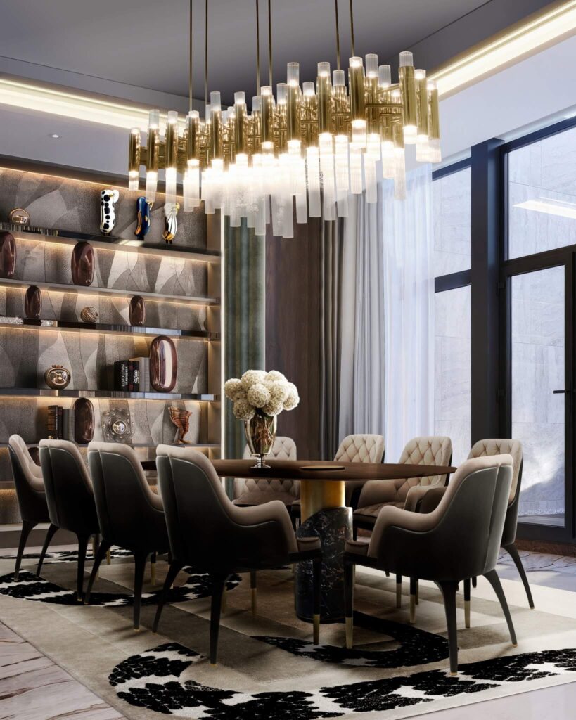 7. High Glamour with Tufted Elegance