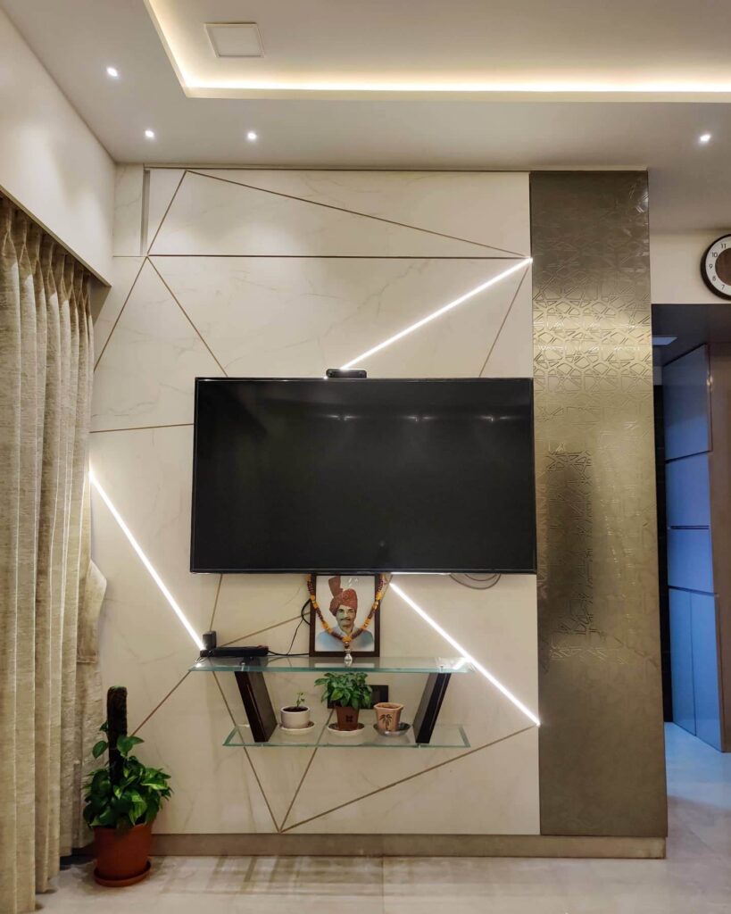 7. Statement Lighting Meets Marble-Inspired Drama