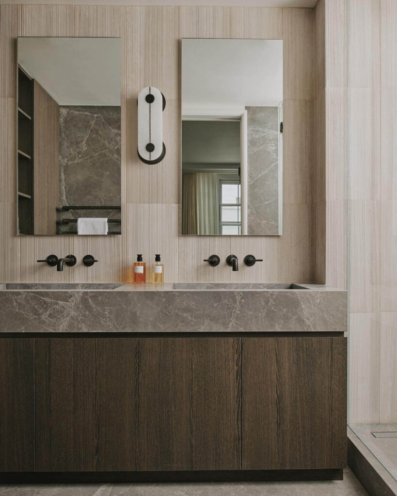8. Clean White Calacatta for a Fresh, Spa-Like Feel