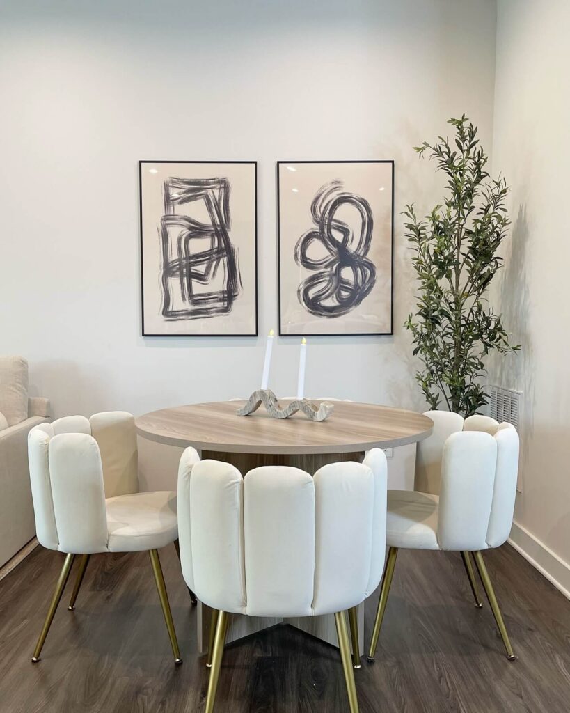 8. Add a Touch of Glamour with Sculptural Chairs