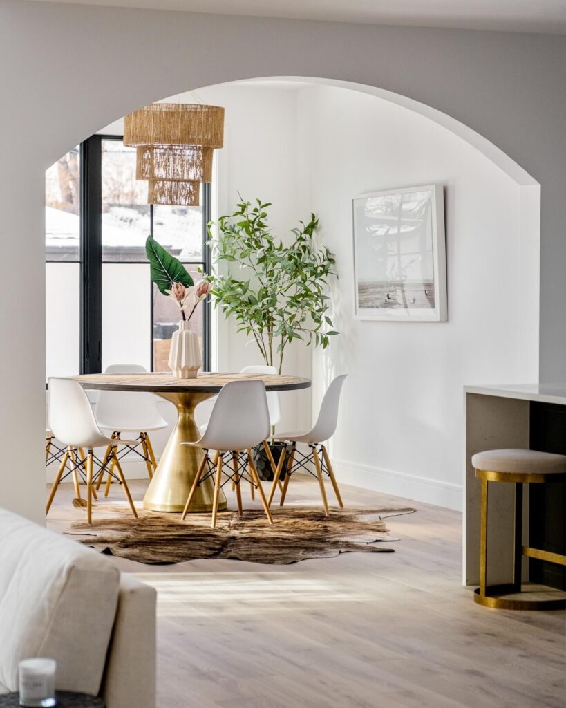 8. Modern Glam with a Mid-Century Twist
