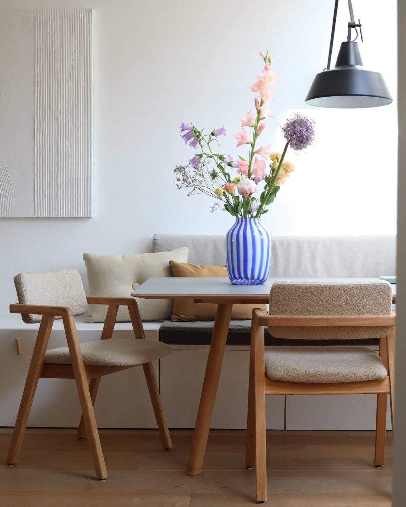 8. Mid-Century Minimalism with a Cozy Twist