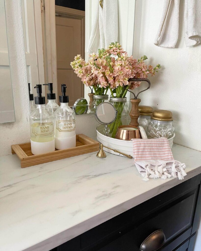 9. Spa-Inspired Serenity with Apothecary Jars