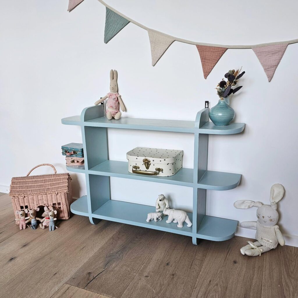 10. Floating Picture Ledges for Rotating Art Displays