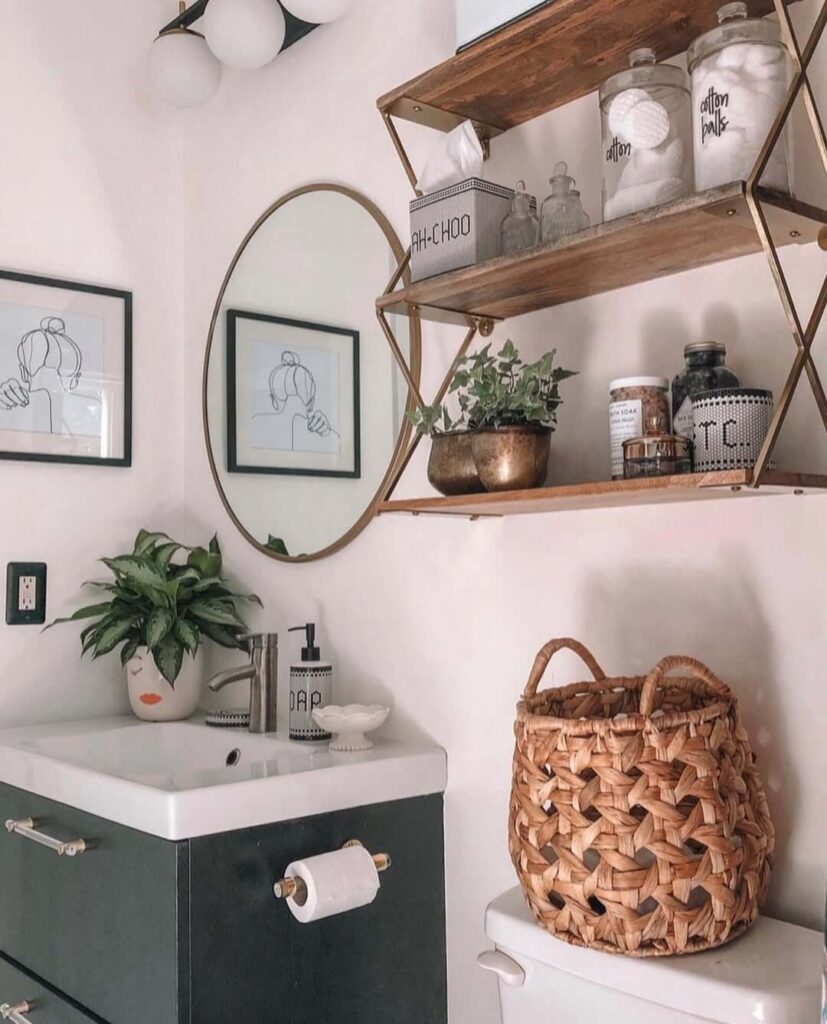 10. Create Uniformity with Matching Natural Baskets