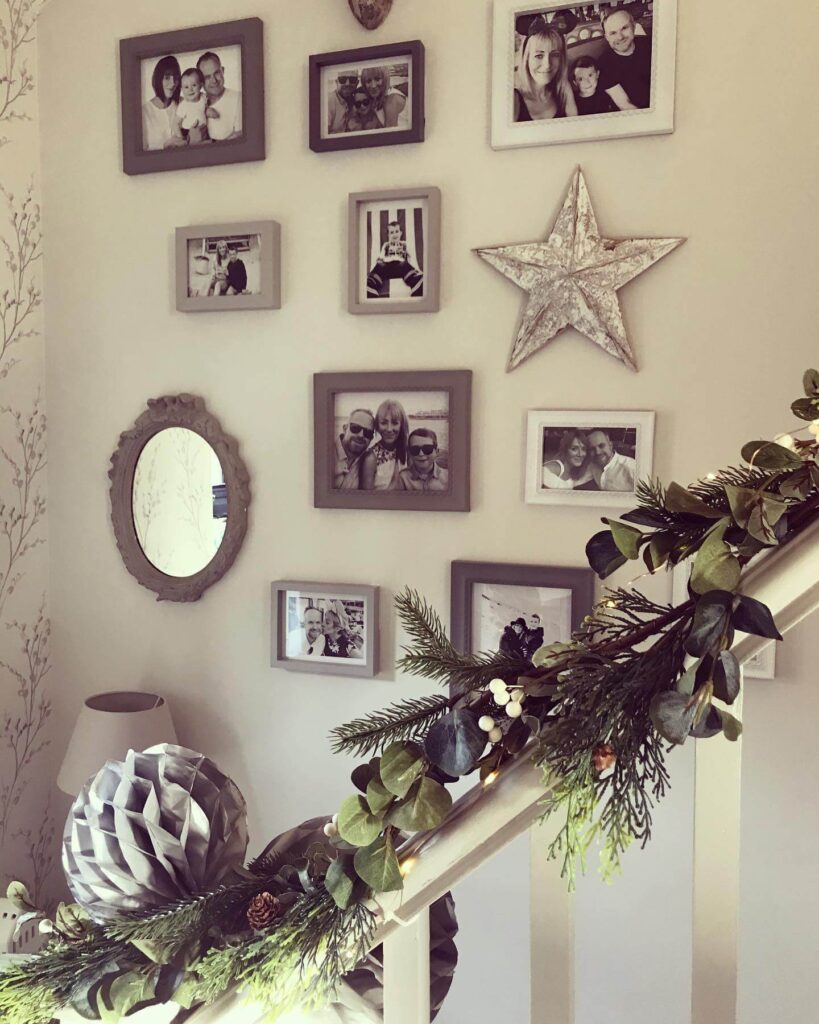 11. Stairway Family Gallery with Monogram Charm