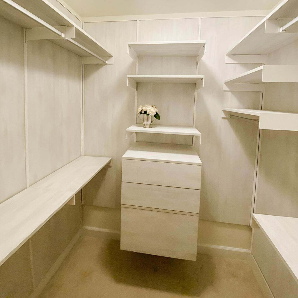 12. Floating Drawers Maximize Floor Space