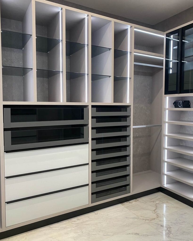 12. Go Ultra-Modern with Glass and LED Accents